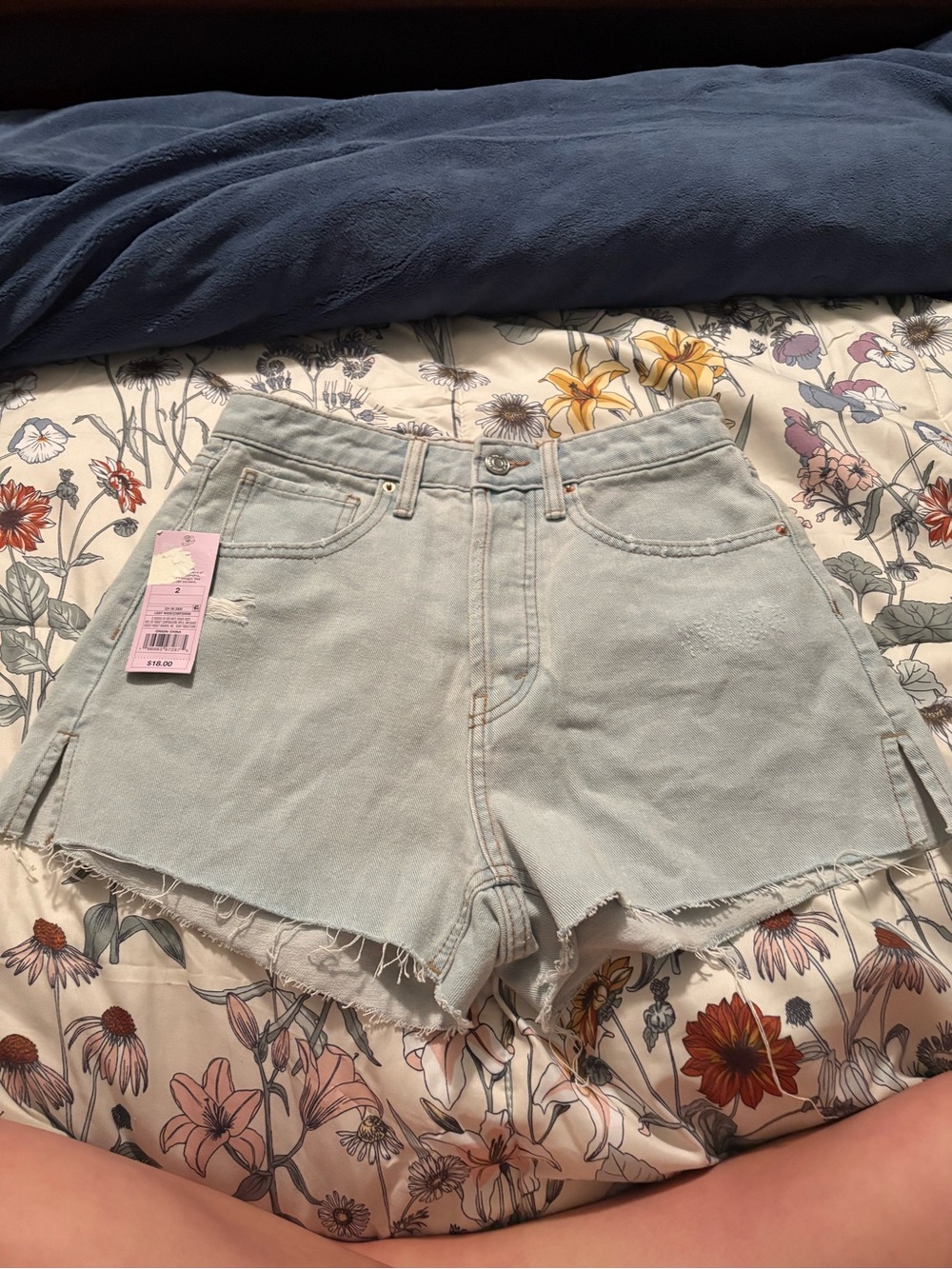 wild fable Light Wash High-Rise Denim Shorts